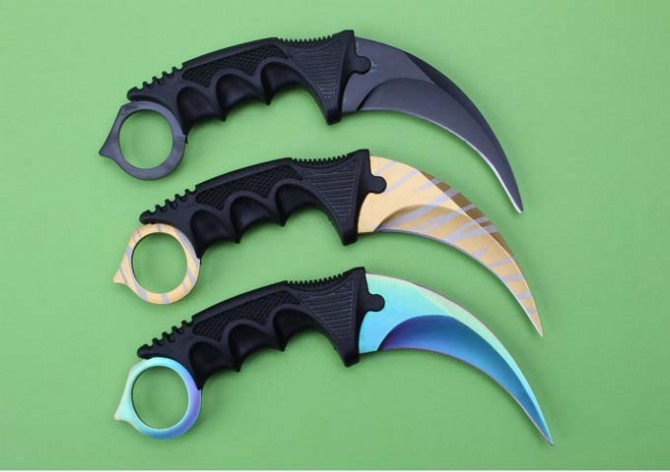 csgo反恐精英爪刀 游戏csgo爪子刀彩钛爪刀户外爪项链刀 现货批发