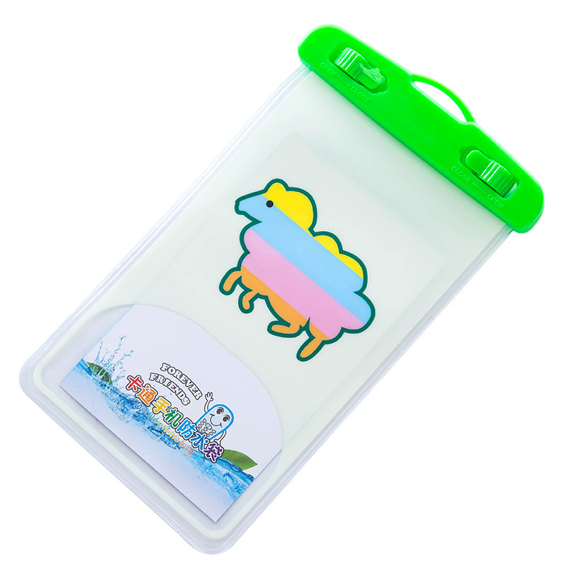 Outdoor Mobile Phone Waterproof Bag Cartoon Animal Pvc Transparent Sealed Waterproof Bag Drifting Camera Waterproof Phone Set T