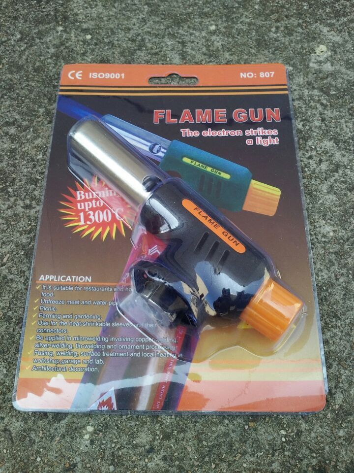 Outdoor Card Type Flame Gun Welding Gun Multifunctional Portable Torch Spray Gun Barbecue Point Charcoal Lighter Wholesale
