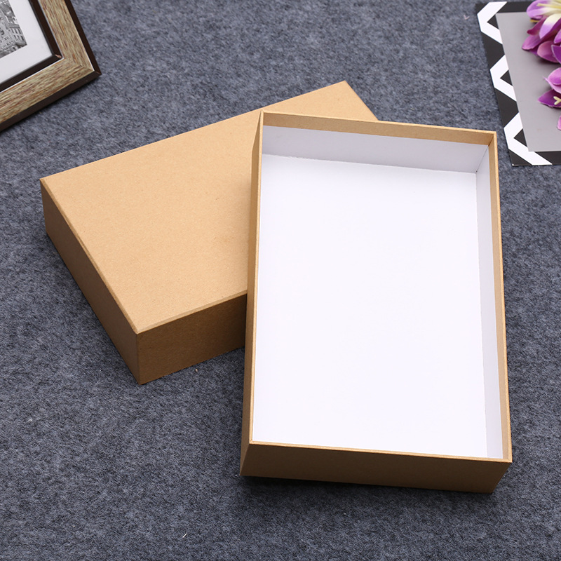 Cross-Border New Arrival Gift Box Universal Packing Box Tiandigai Mouth Kraft Paper Packing Box Printing Gift Box Printing