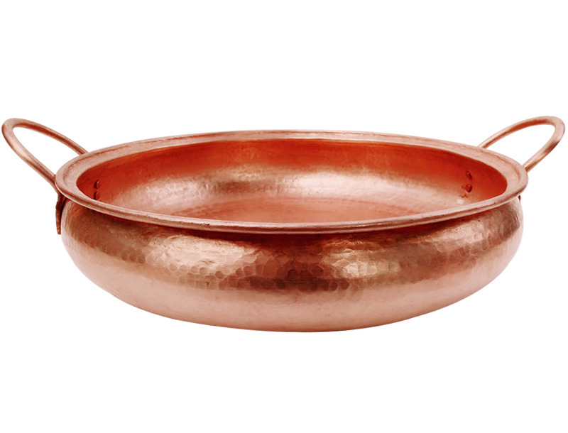 低价焖饭纯铜汤锅涮煮炖铜锅加厚铜火锅端锅手工双耳铜锅熬药铜锅