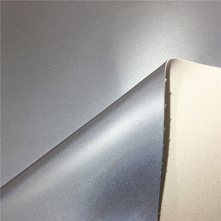 pu革高亮 pu革面料 pu反光材料 pu反光膜 高亮反光布 银色