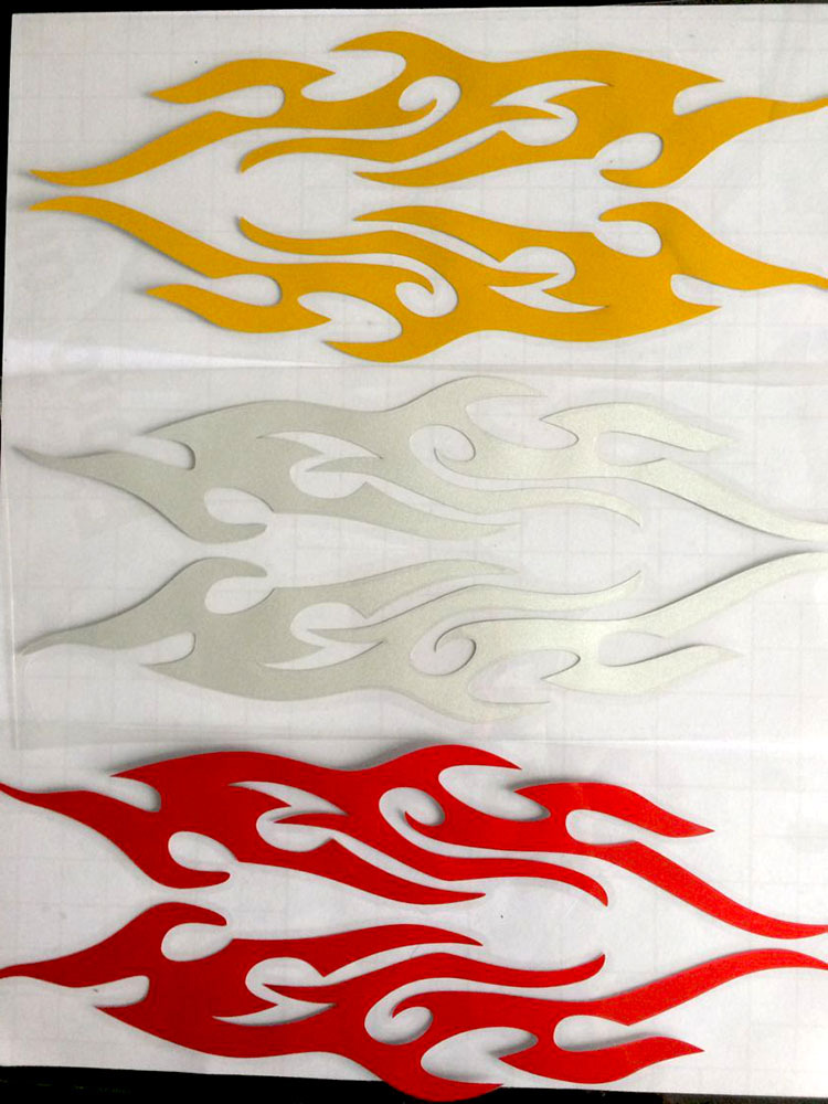 速卖通汽车贴纸 改装火焰车贴保险杠贴后视镜车头盖贴遮挡划痕