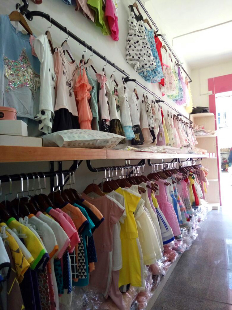 铁艺上墙壁挂衣架服装展示架母婴店童装货架正侧挂衣架陈列架包邮