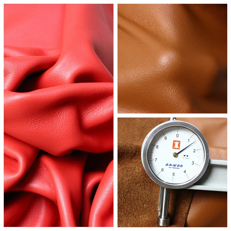 头层牛皮韩国纳帕全粒面真皮皮料平纹软皮a级黄牛皮真皮厂家批发