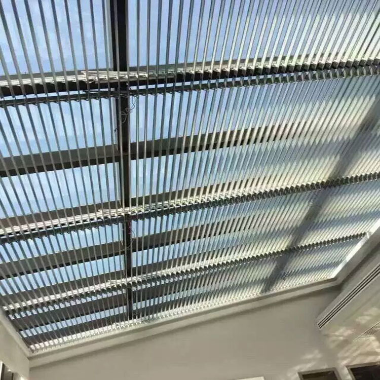 户外翻板百叶 室外大型遮阳系统 电动遮阳帘