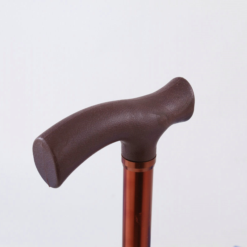 古铜直把四角手杖 衡水不锈钢拐杖 老年人残疾人手杖