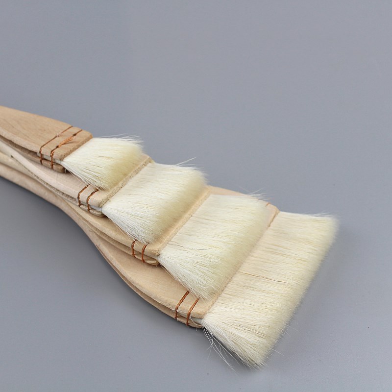 厂家直销羊毛刷优质加厚排刷排笔底纹刷子木柄软毛刷子不掉毛