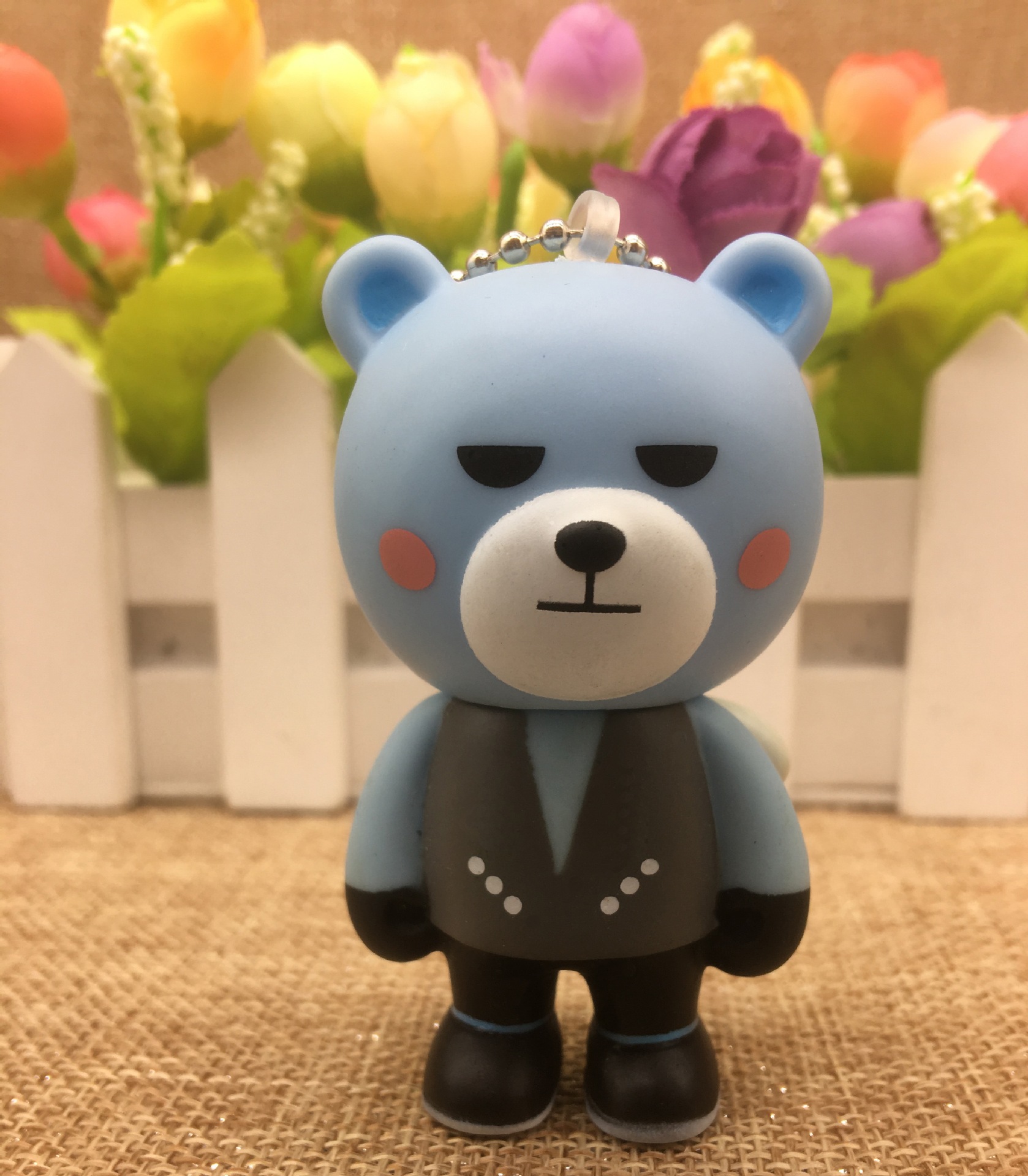 东莞现货批发 赠品 爆炸熊搪胶钥匙扣 bigbang周边公仔挂件小礼品