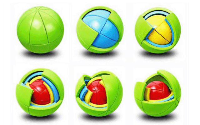 儿童智力开发玩具拼装3d立体益智球diy魔力拼装球创意奇特迷宫球