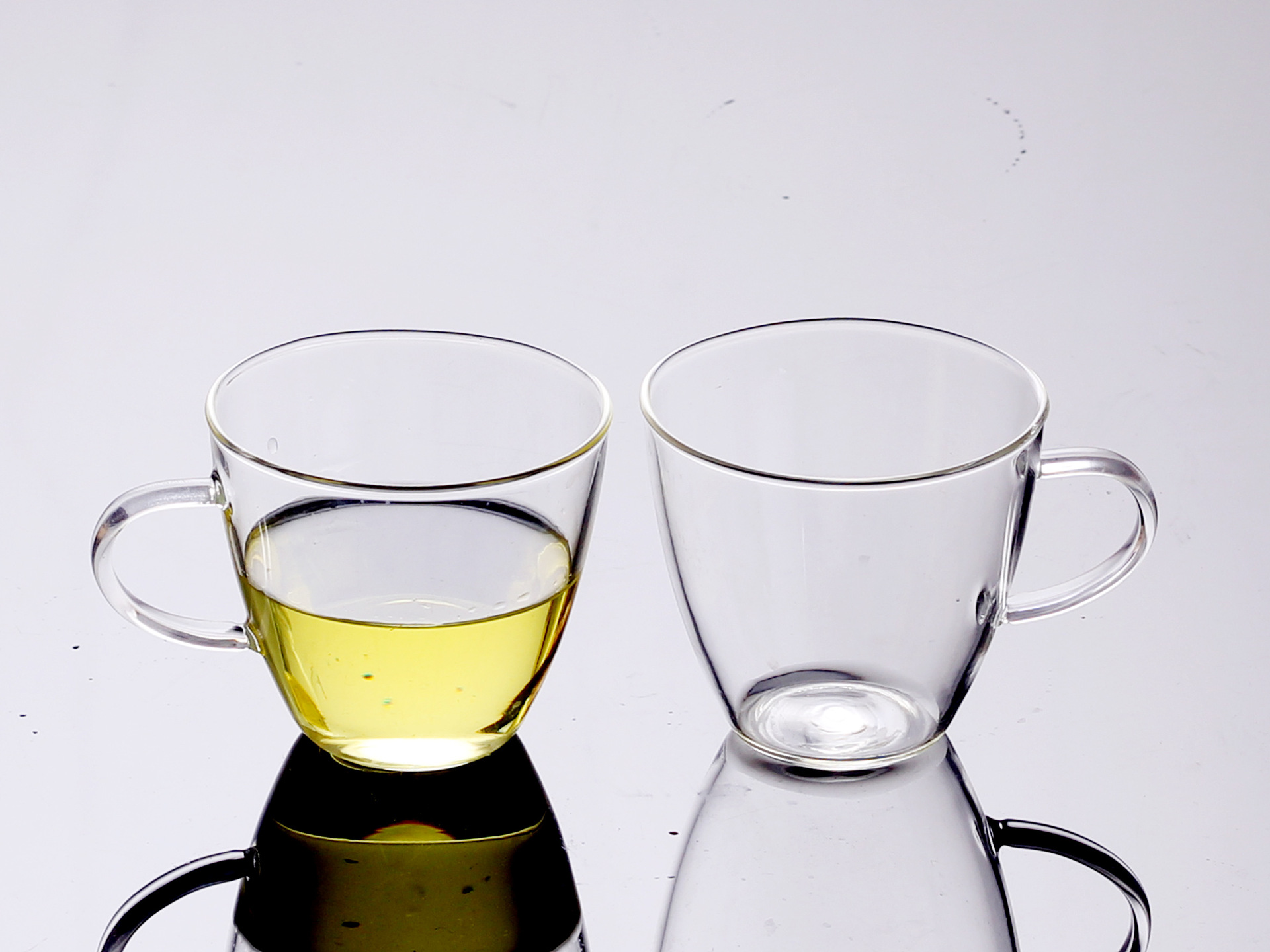 150ml咖啡杯 手工耐热玻璃茶杯 品茗杯 马克杯 小把杯 厂家直销