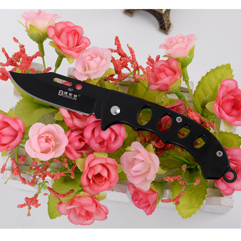 搏斯顿987折叠小刀 折刀 精品刀 阳江户外刀具 野营防身刀具