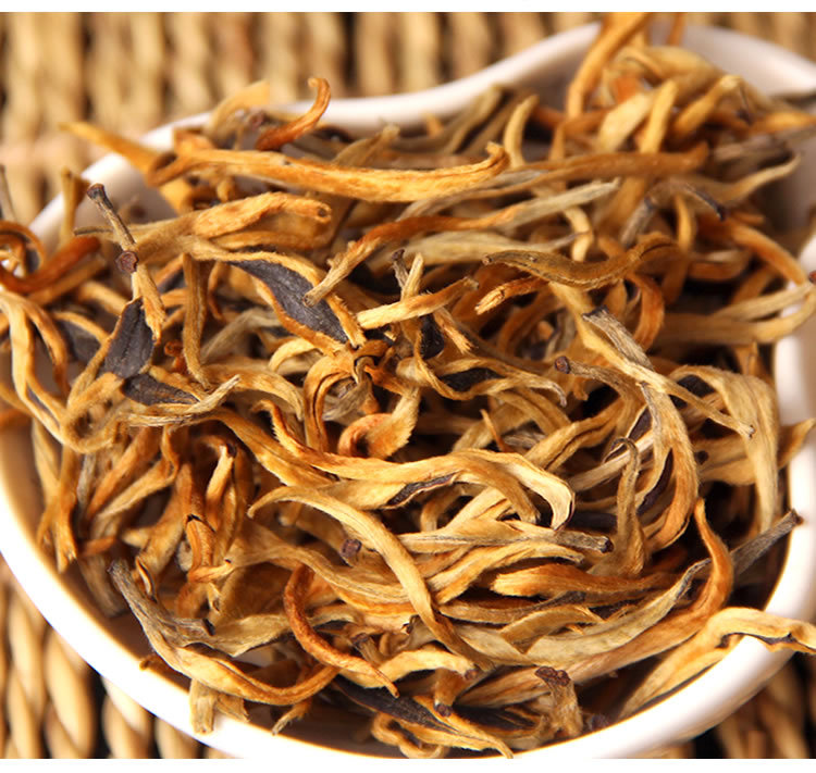 云南凤庆滇红茶金芽茶金丝单芽大金芽红茶叶500g工夫红茶