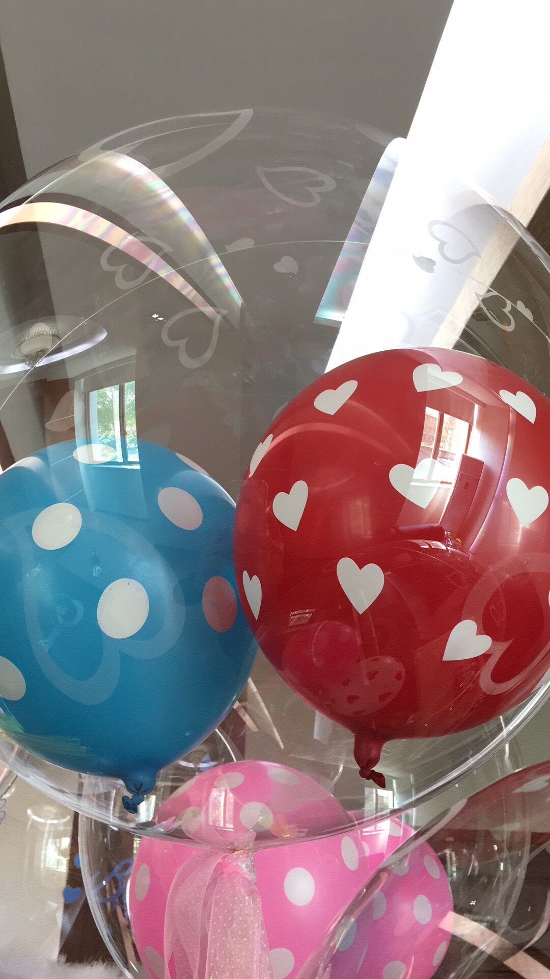 pvc超透明啵啵气球灯 3米波波球彩灯 透明盒子七彩灯线可调节批发