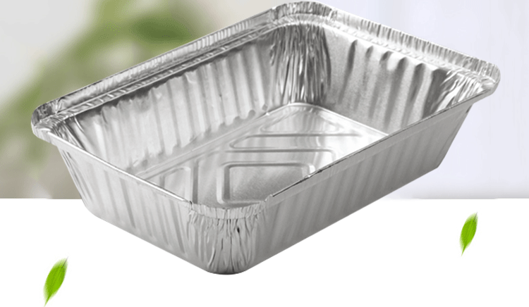 一次性锡纸餐盒长方形打包保温饭盒烧烤铝箔餐盒带盖包邮样品