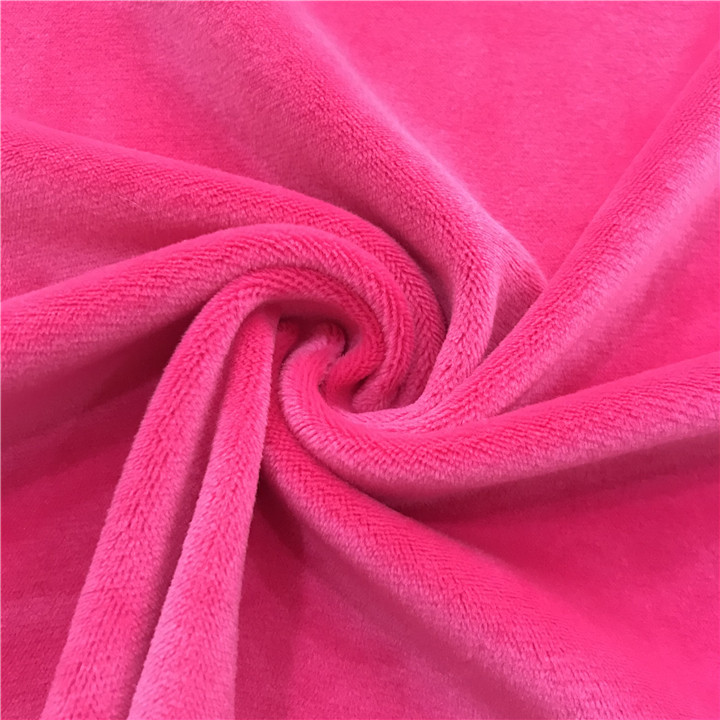 氨纶超柔 超柔水晶绒服装玩具布 弹力短毛绒面料