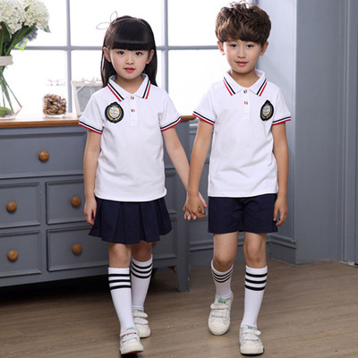 幼儿园夏季园服新款小学班服批发中学生毕业典礼服儿童校服运动服