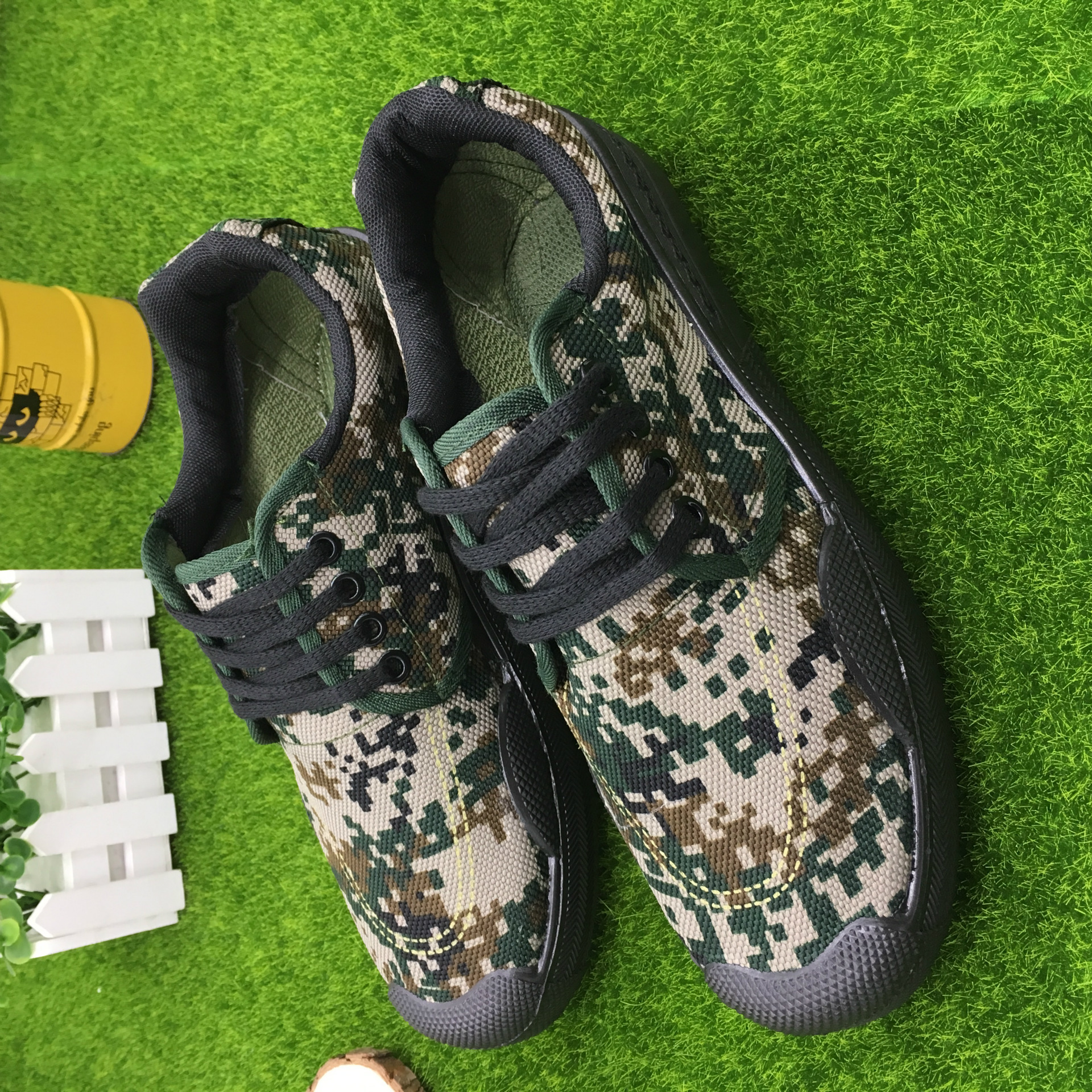 解放鞋男女工地耐磨工作劳保鞋99作训学生军训迷彩劳动胶鞋户外鞋