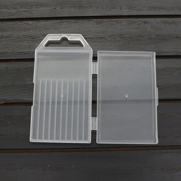 手工工具零件盒 塑料透明手工钻头收纳盒 塑料包装盒手捻钻钻头盒