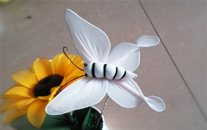 巧夺天工丝网花布艺高仿真动物蝴蝶纯手工制作厂价批发直销代发货