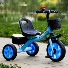 儿童三轮车宝宝脚踏车小孩音乐车2-3-4-5-6岁自行车刹车玩具童车