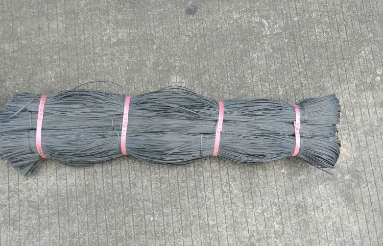 批量生产优质工地专用扎篾塑料扎蔑绿色黑色万德包装胶蔑扎蔑绳