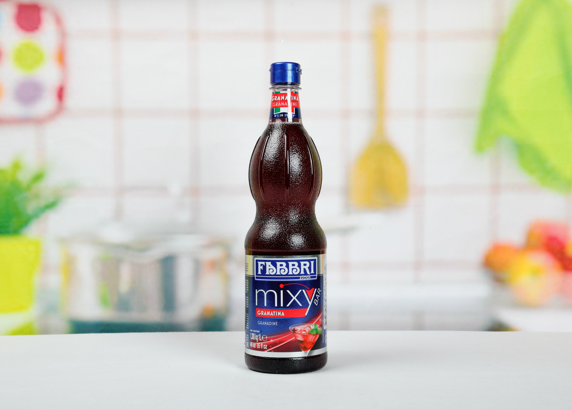 法布芮fabbri 红石榴味糖浆 意大利原装进口 气泡鸡尾酒调用1l