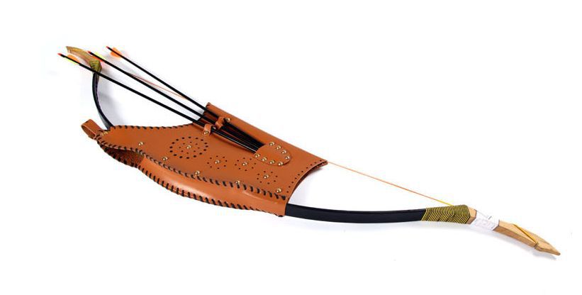 古代传统弓箭套装 弓囊弓袋箭囊箭袋 古代弓箭 传统弓箭