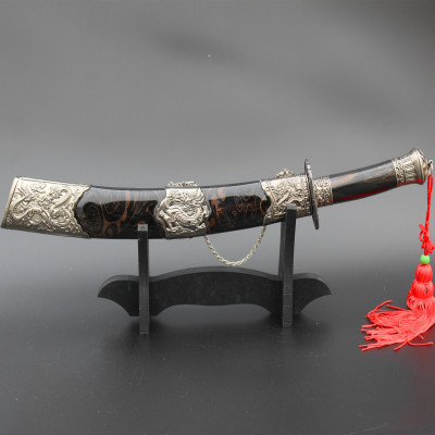 龙泉宝刀 龙虎图案 镇宅辟邪 家居风水摆饰品 龙虎刀 未开刃批发