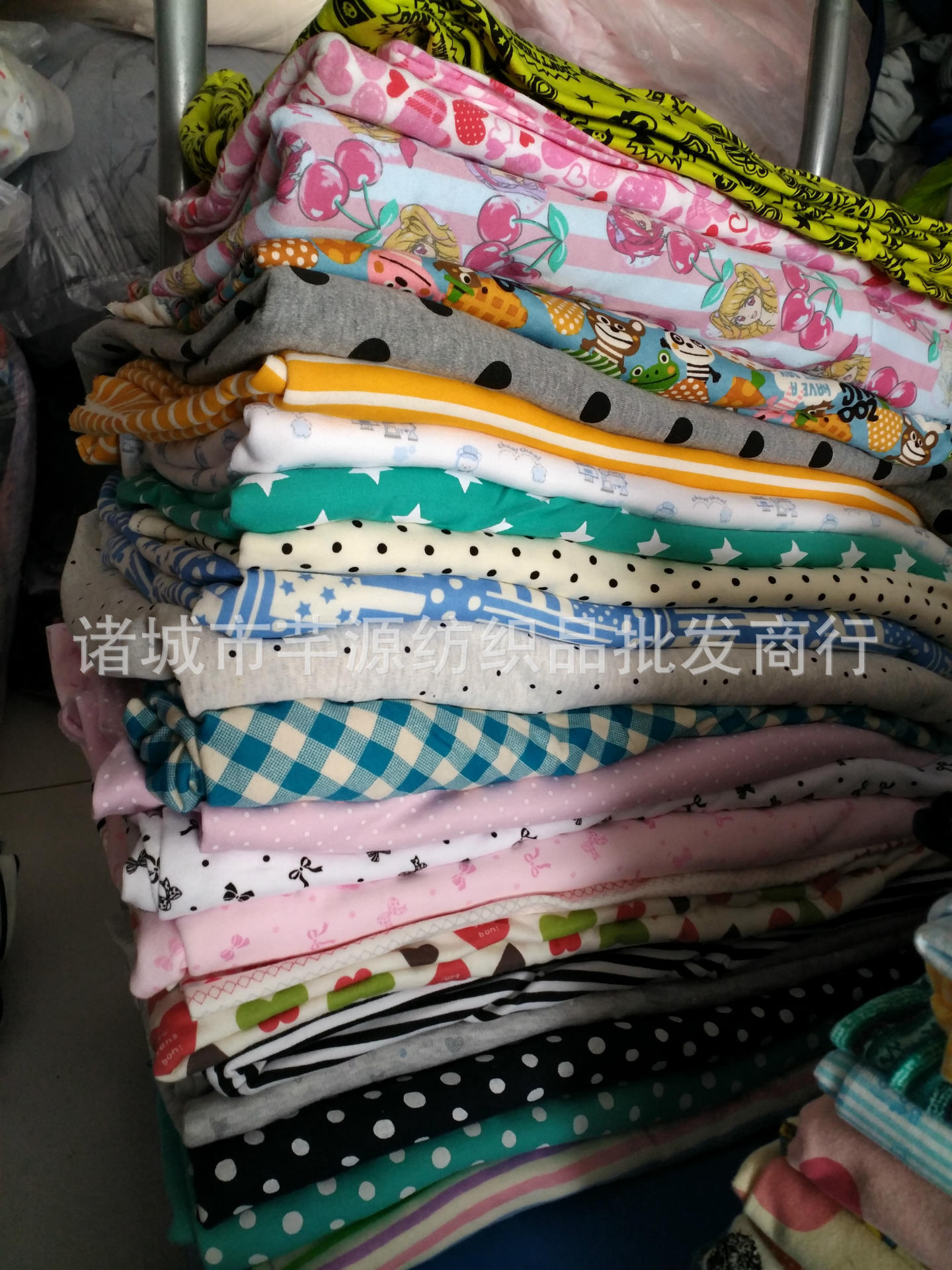 批发纯棉印花布布头 针织布t恤打底衫秋衣裤布料棉袄棉裤布表里布