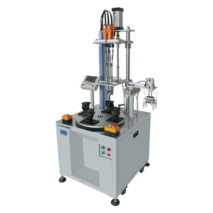 落地型多轴多头多工位吹气供螺钉转盘式拧螺丝机自动锁螺丝机