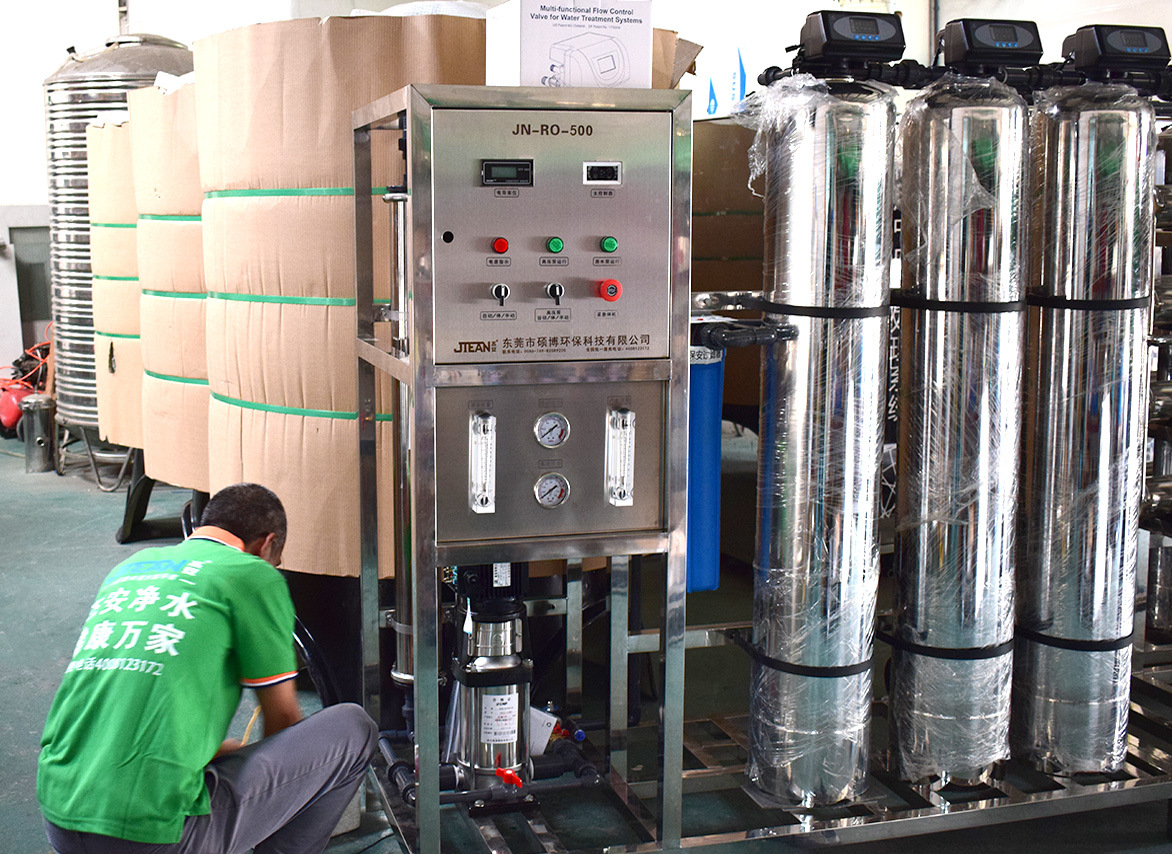 自动复制 250l/h全自动不锈钢豪华高端plc控制校园直饮中央净水机