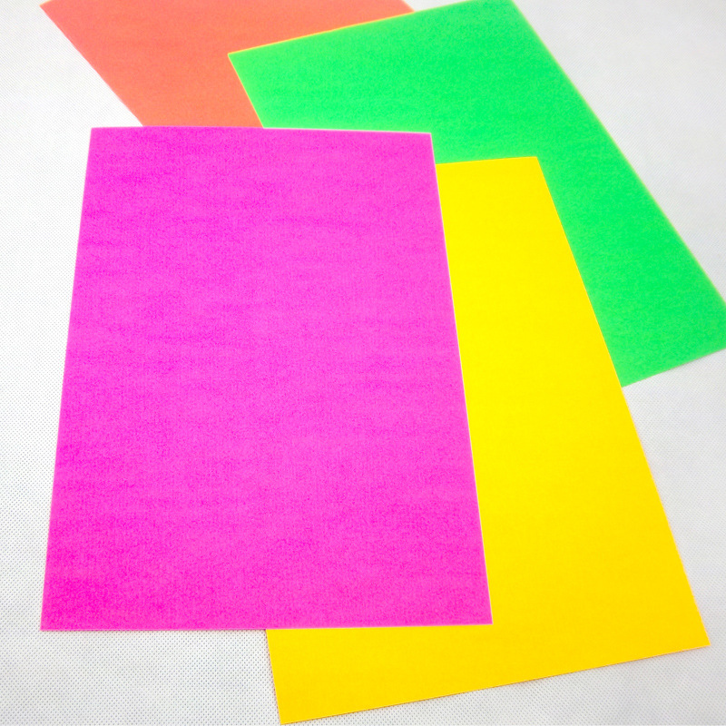【荧光 卡纸 抢眼促销】 a4 200克 标价促销卡 特种卡纸 100张