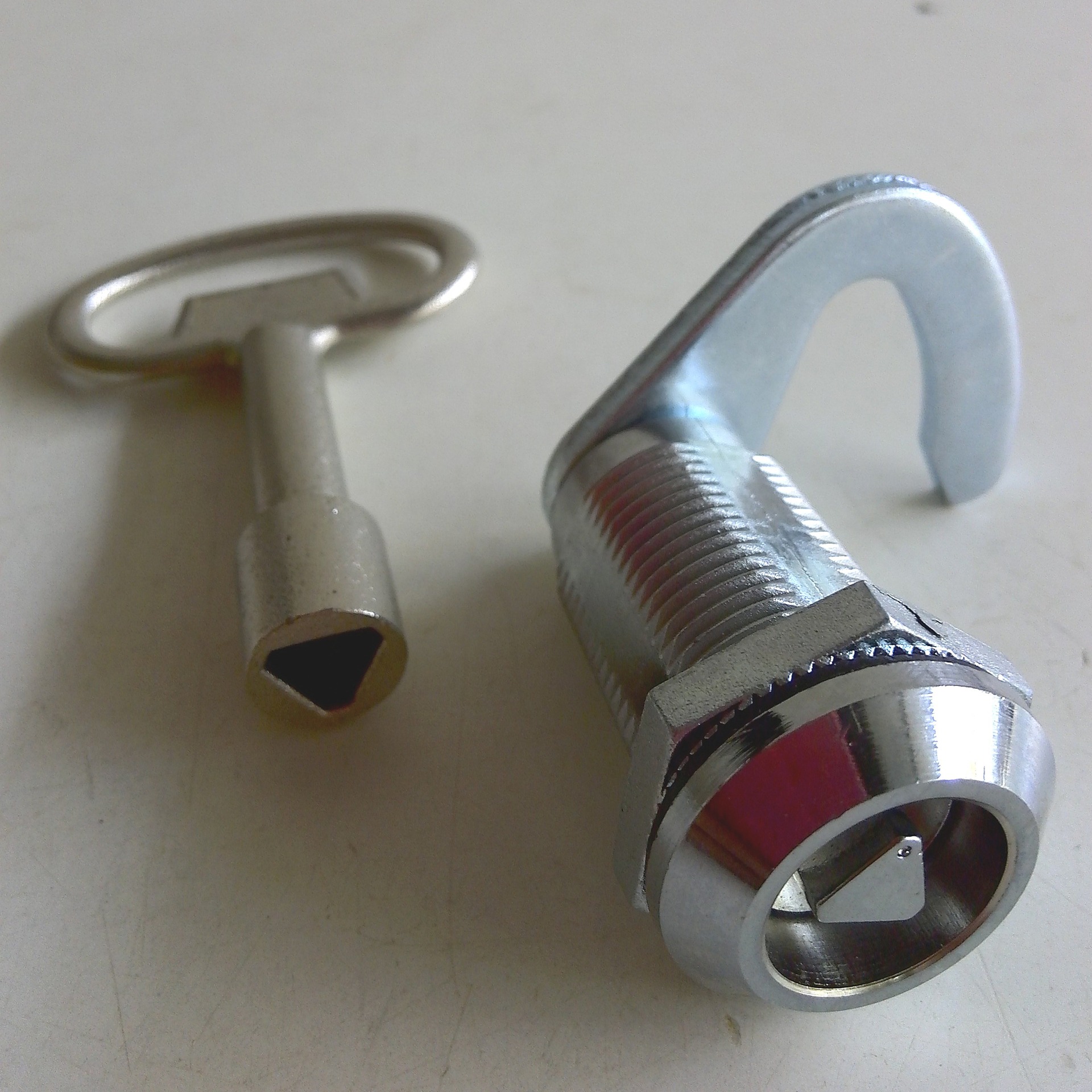 现货三角勾锁 防风灯箱勾锁ms705-3g工具型转舌钩锁 户外控制箱锁