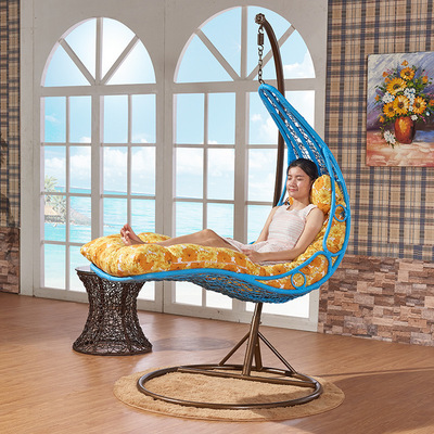 祥藤富竹 月亮吊椅藤编吊篮休闲椅吊床摇篮摇椅户外秋千藤椅