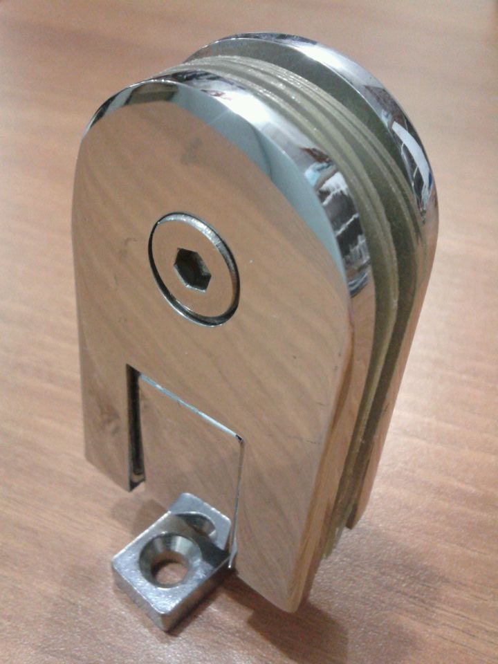 不锈钢360度玻璃门淋浴房全铜亮光旋转玻璃夹玻璃合页淋浴房合页