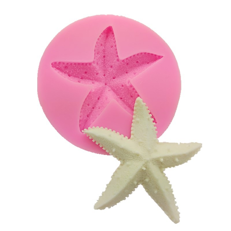 厂家直销 硅胶模具 液态动物海星巧克力翻糖生日蛋糕模具烘焙工具