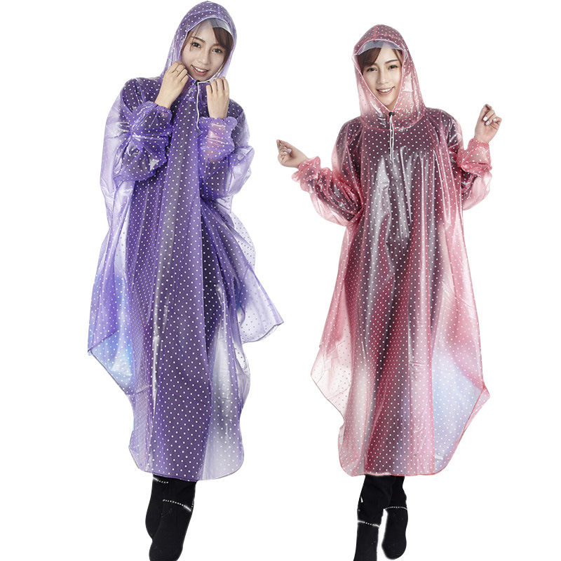 亿可来雨衣电动车单人雨披电动车摩托车雨衣带袖子透明雨衣批发