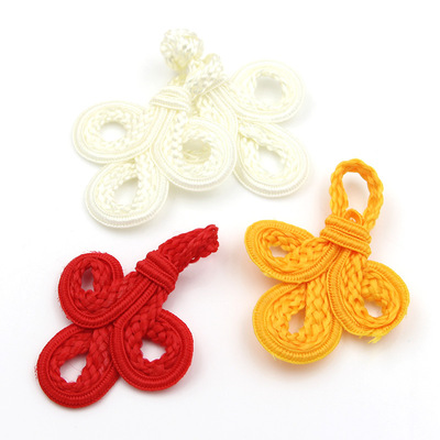 服装传统纽扣扣子 精品涤纶大号三叶扣旗袍扣子古装布扣盘扣