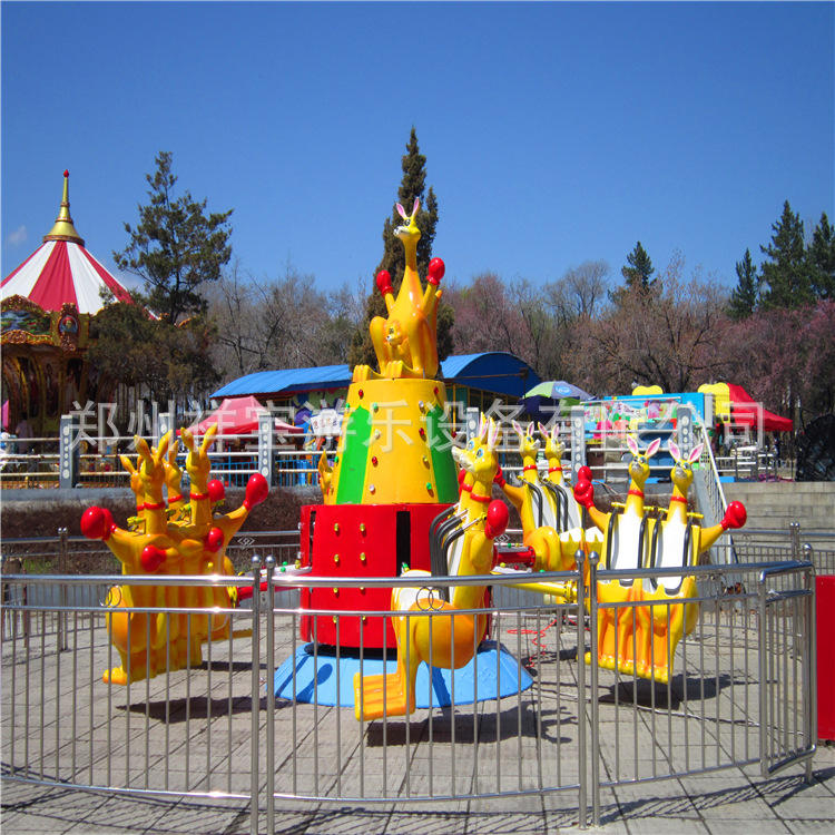 欢乐袋鼠跳中小型游乐设备 广场游乐场摆摊设施 升降娱乐