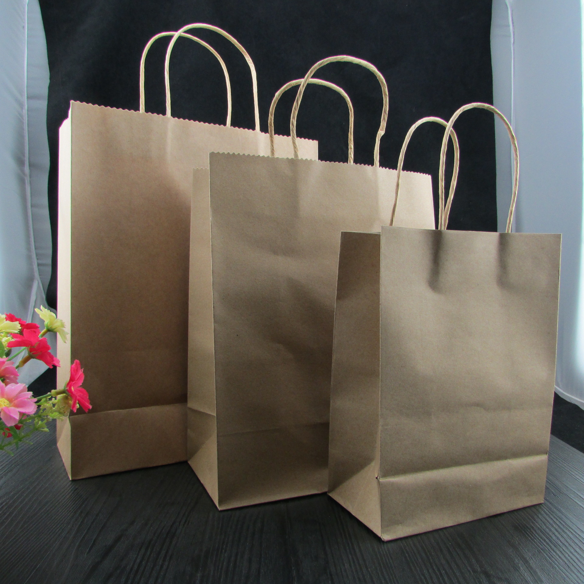 牛皮纸袋环保纸袋纸袋定做服装纸袋袋子礼品袋手提袋2个