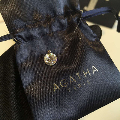 agatha paris 锆石鱼线无痕锁骨链 .925纯银 厂价批发