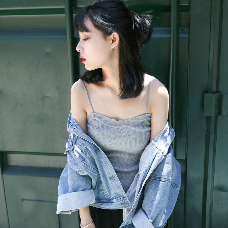 小清新女装韩版吊带
