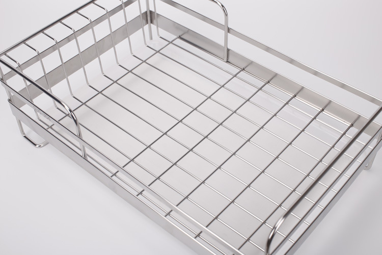 工厂供应304不锈钢碗碟架单层碗架沥水架厨房置物架沥水篮 k-805