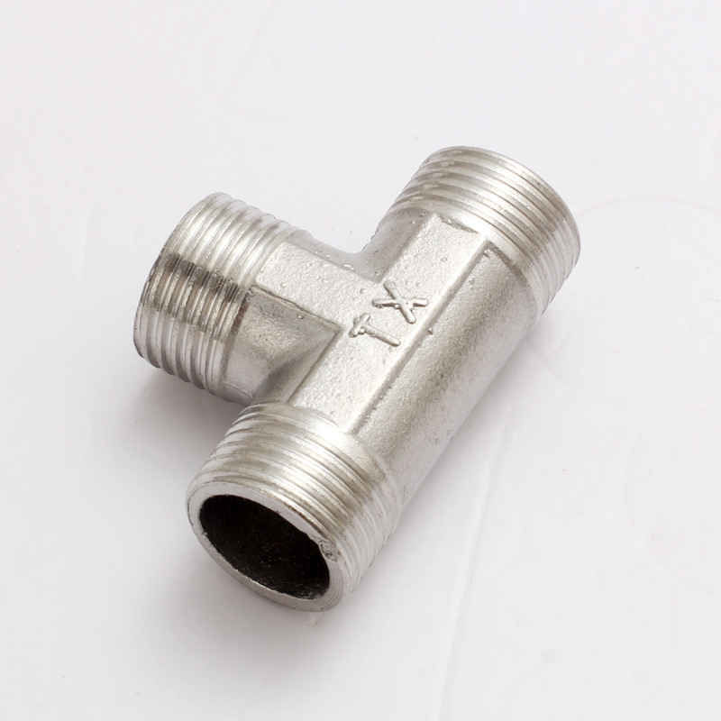 批发不锈钢接头 三通接头 外丝三通 4分 1/2 三通接头