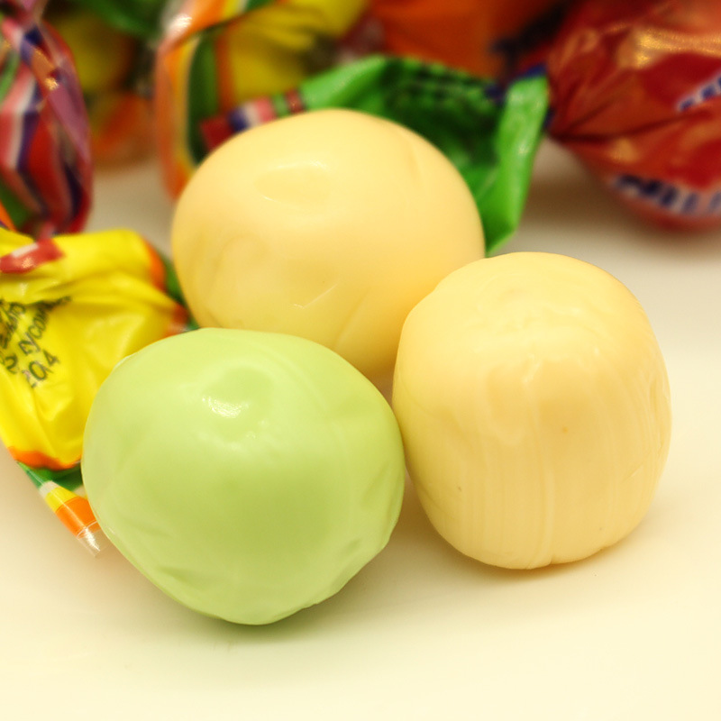 俄罗斯进口水果夹心软糖 彩色音符酸溜溜软糖 喜糖果零食品批发