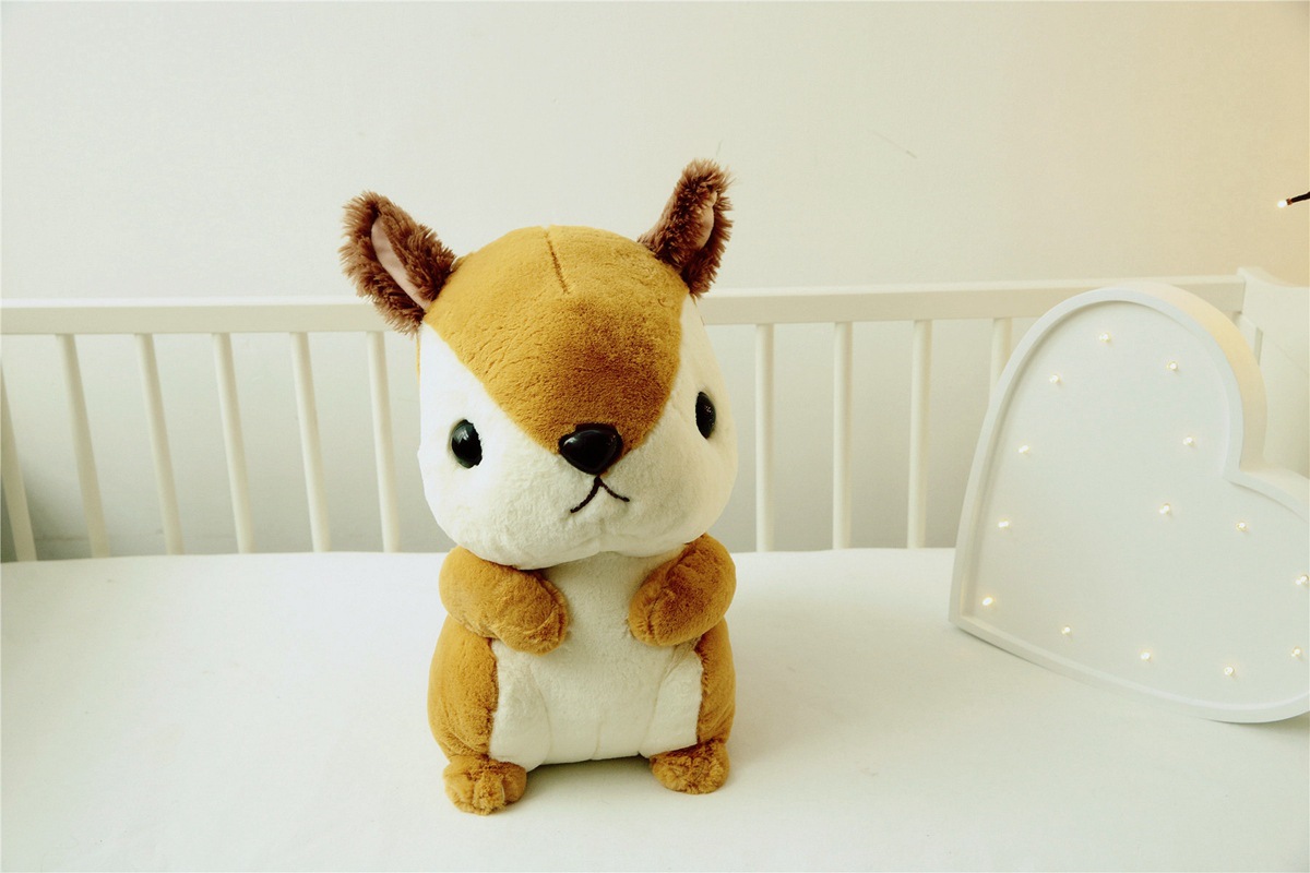 卡通长尾松鼠公仔毛绒玩具可爱小松鼠玩偶创意儿童生日礼物布娃娃