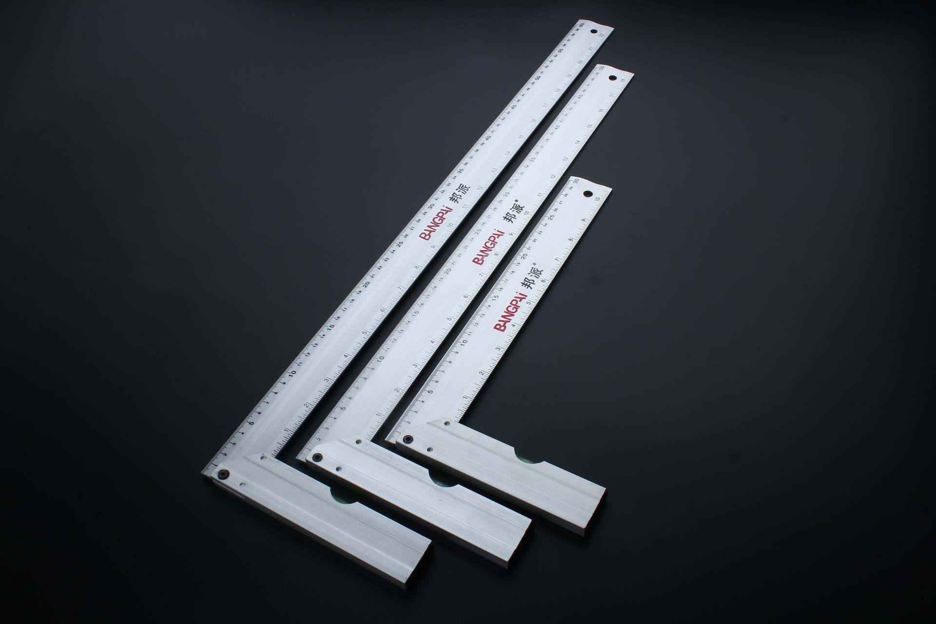 木工直角尺装修加厚铝座角尺300mm500mm铝合金角度尺拐尺