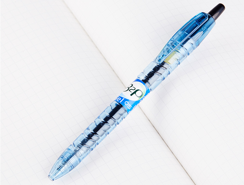 日本pilot百乐宝特瓶制中性笔bl-b2p-5 学生大容量按动式水笔0.