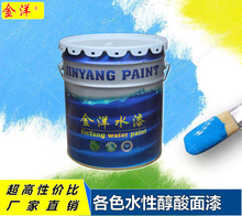 金洋牌水漆：快干环保型 中黄水性醇酸面漆